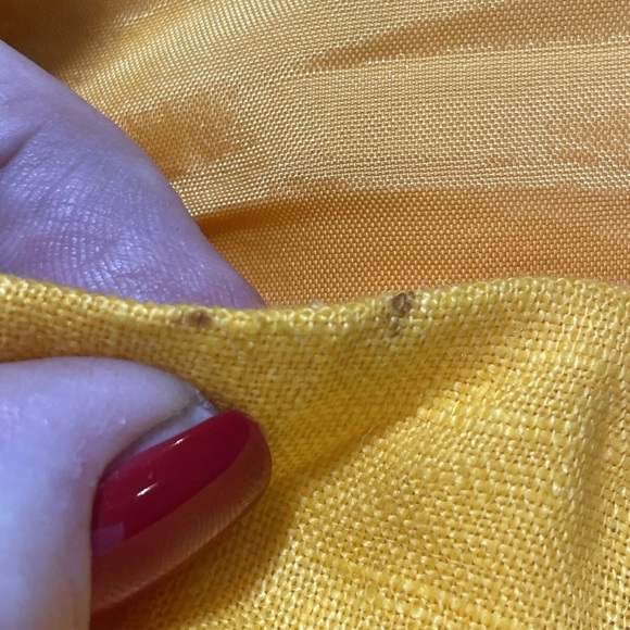 Muse Vintage linen Yellow Scalloped Edge Embroidered Floral
Pants 8 - Picture 7 of 8